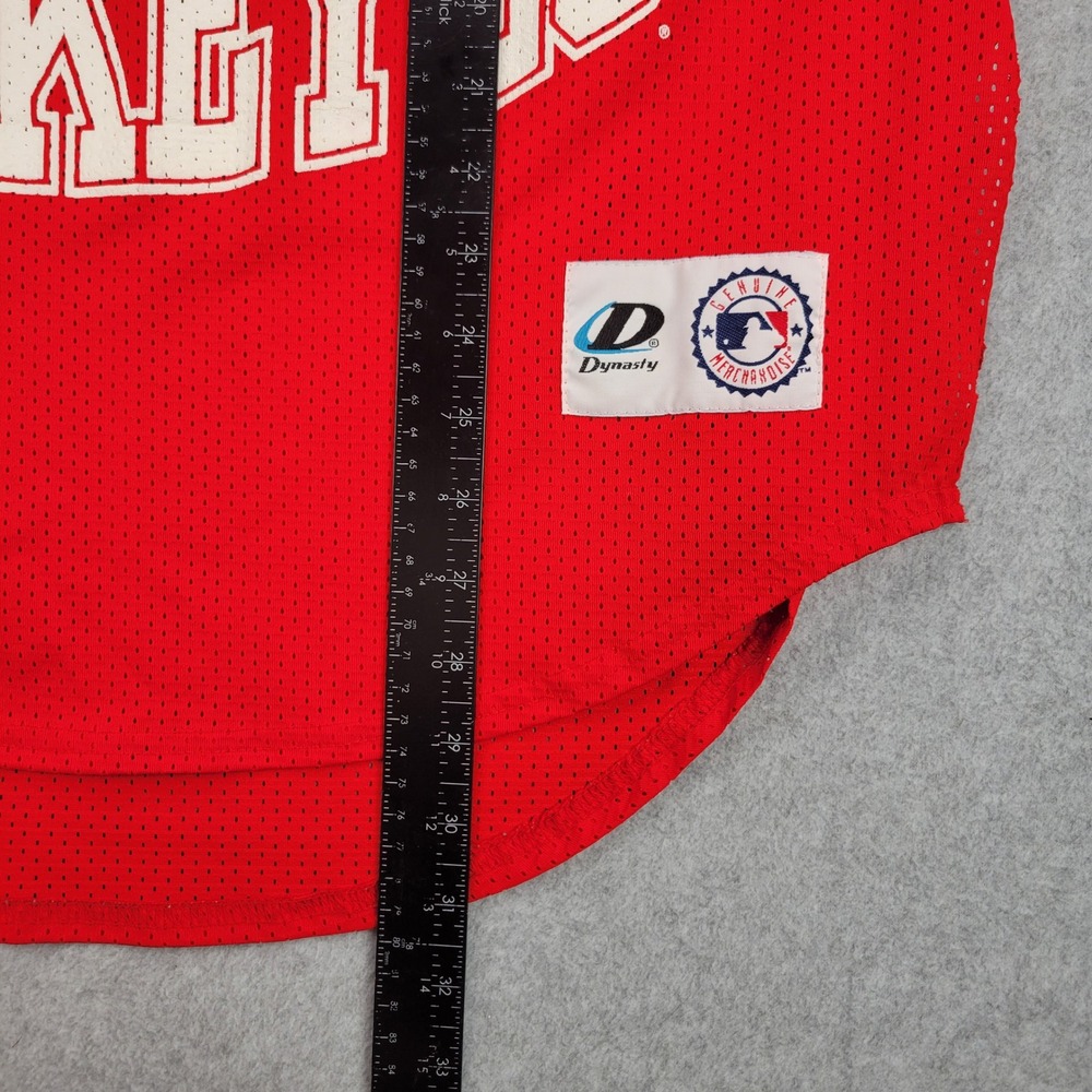 Dynasty Ohio State Buckeyes Jersey Mens Large Red Mesh V-Neck NCAA Sportswear - Picture 7 of 9